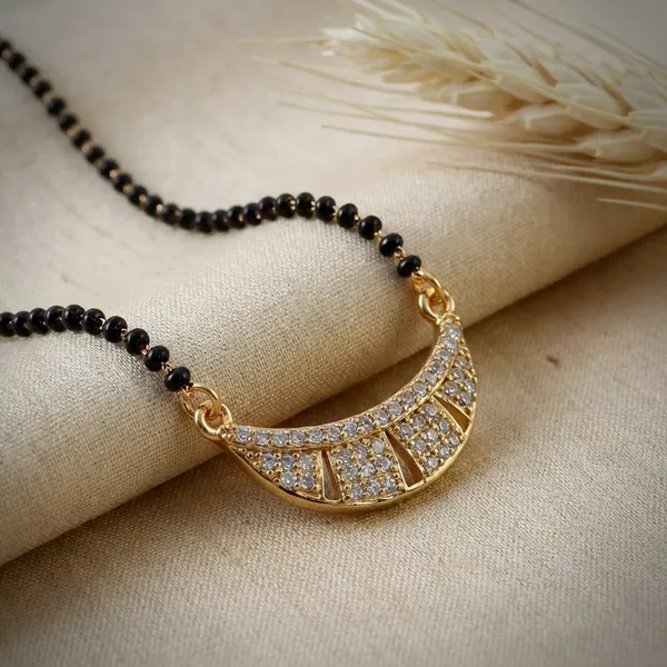 Gold_Crescent_Pendant_Mangalsutra_Necklace_With_Black_Beads