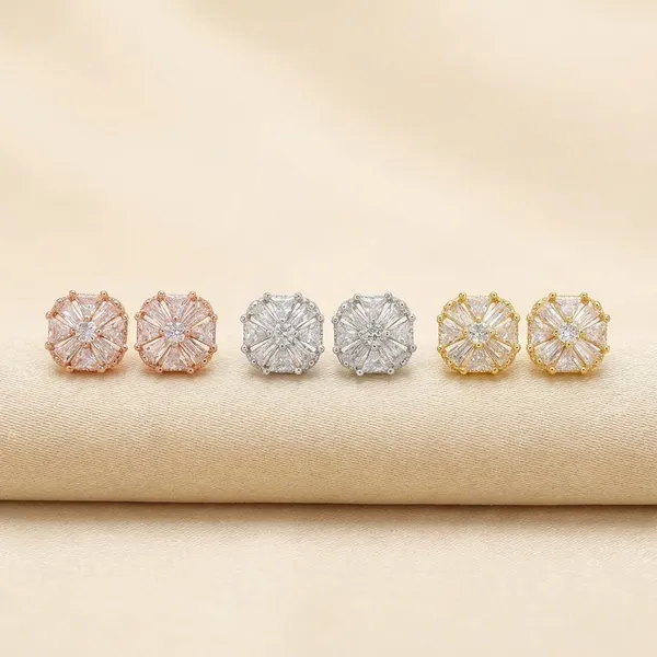 Rose_Gold_Floral_Crystal_Stud_Earrings_Elegant_Set_Of_3_Pairs