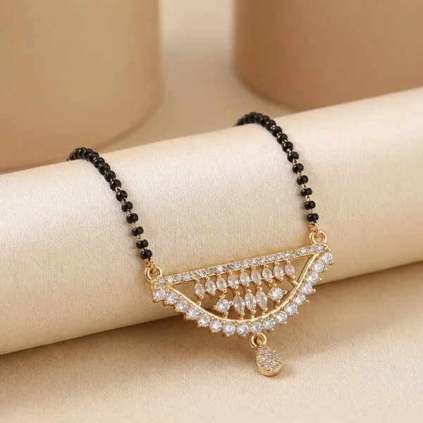 Gold_Tone_Crystal_Pendant_Mangalsutra_Necklace_Elegant_Design