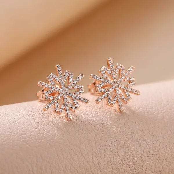 Gold_And_Silver_Tone_Snowflake_Starburst_Stud_Earrings_Set_Of_3_Pairs