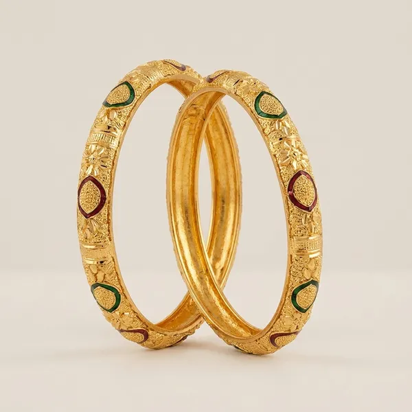 Gold_Plated_Meenakari_Bangles_Traditional_Set_Of_2