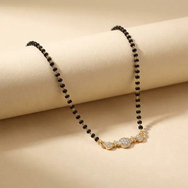 Black_Beaded_Mangalsutra_With_Rose_Gold_Cz_Pendant