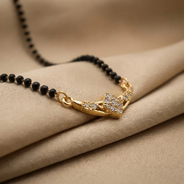 Gold_Tone_Crescent_Moon_Pendant_Necklace_With_Black_Beaded_Chain