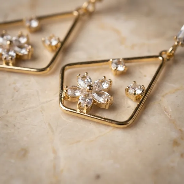 Gold_Tone_Crystal_Flower_Drop_Earrings_Elegant_Design