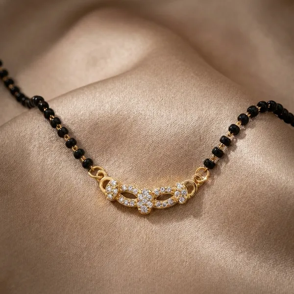 Gold_Tone_Pendant_Mangalsutra_Chain_Necklace_Elegant_Design