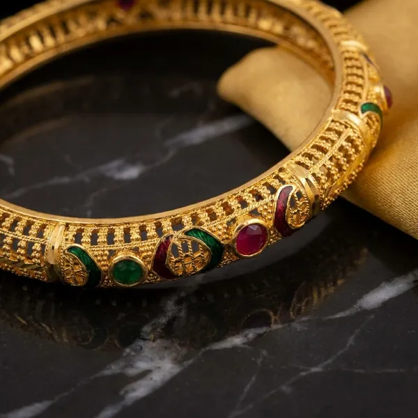 Gold_Plated_Bangles_With_Colorful_Gemstones_Traditional_Set_Of_2