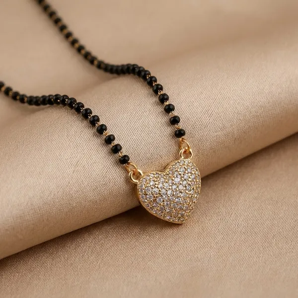 Gold_Tone_Heart_Pendant_Mangalsutra_With_Black_Beaded_Chain
