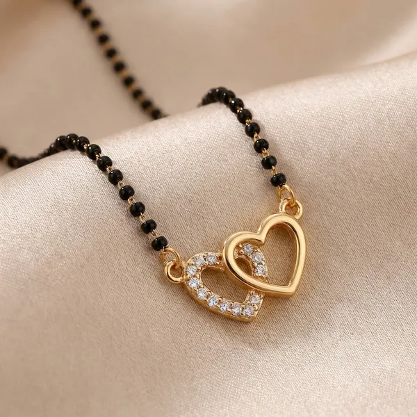 Gold_Plated_Double_Heart_Mangalsutra_With_Black_Beaded_Chain