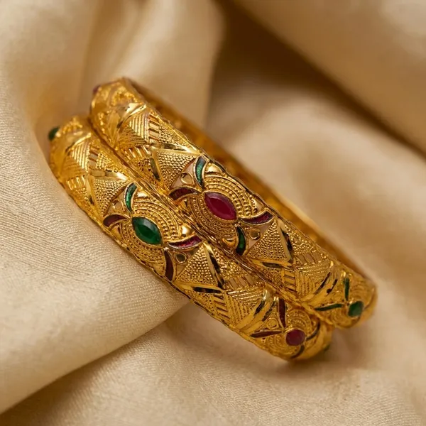 Golden_Meenakari_Bangles_Set_Of_2
