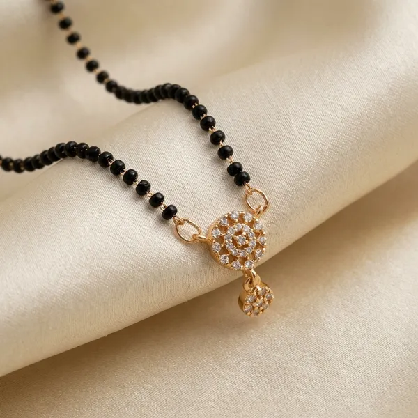 Black_Beaded_Mangalsutra_Necklace_With_Golden_Om_Pendant