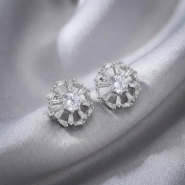Silver_And_Gold_Tone_Crystal_Wheel_Stud_Earrings_Set_Of_2_Pairs
