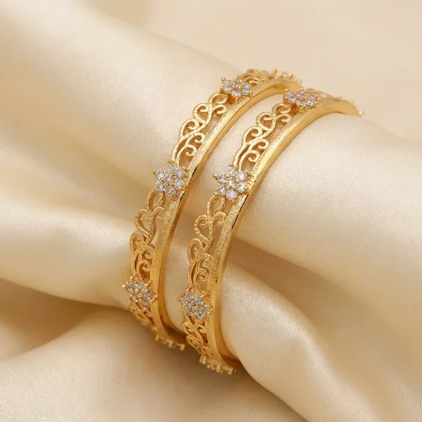 Gold_Plated_Filigree_Bangles_With_Crystal_Accents_Set_Of_2
