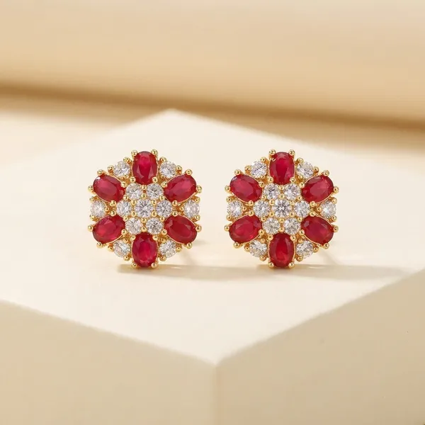 Crystal_Floral_Stud_Earrings_Elegant_Set_Of_6