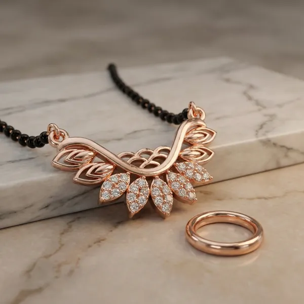 Gold_Tone_Leaf_Mangalsutra_Necklace_With_Black_Beaded_Chain