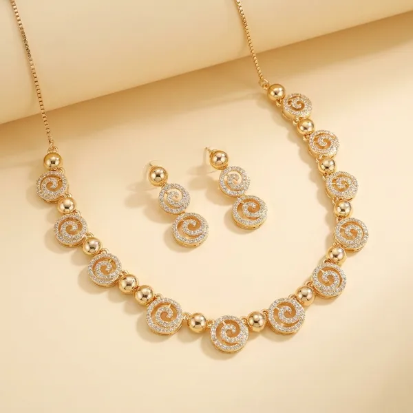 Gold_Tone_Spiral_Necklace_Set_With_Earrings_Nk_06