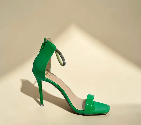 Green_Ankle_Strap_High_Heel_Sandals_For_Women