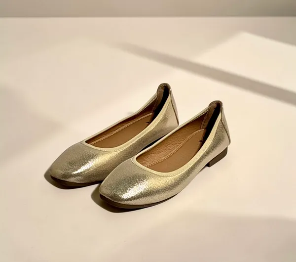 Women'S_Metallic_Gold_Ballet_Flats