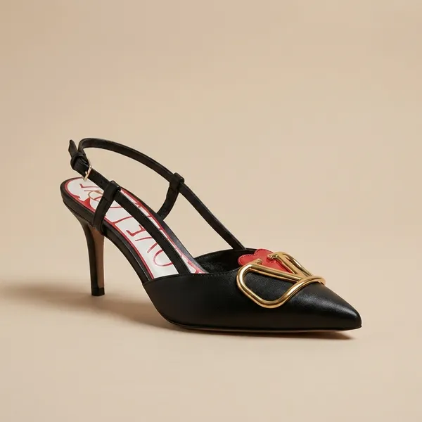 Multicolor_Pointed_Slingback_Heels_With_Gold_Buckle_Detail