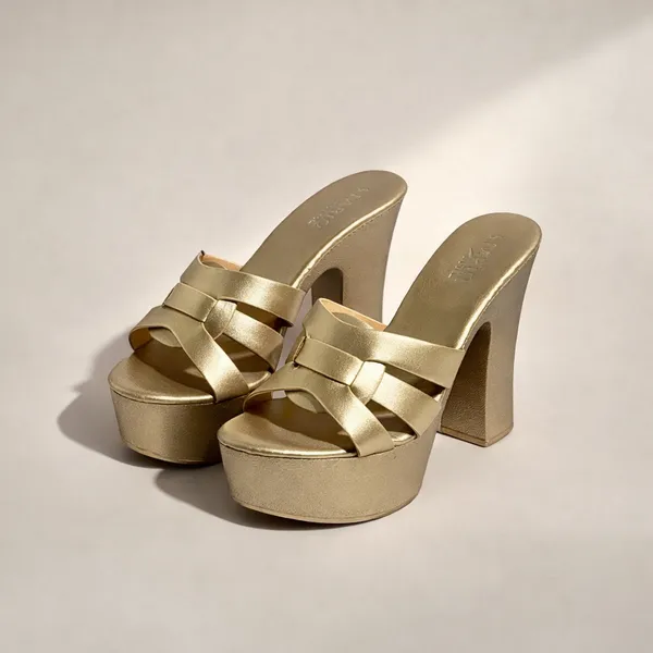 Gold_Platform_Mule_Heels_With_Woven_Strap_Detail