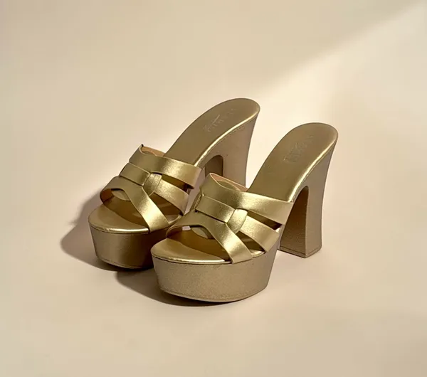 Gold_Platform_Mule_Heels_With_Woven_Strap_Detail