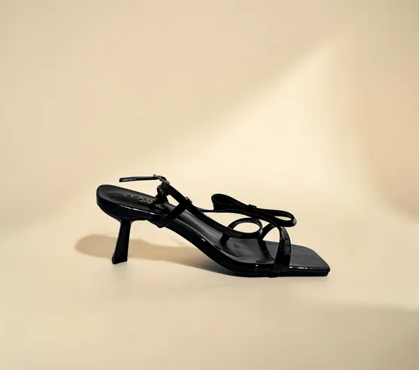 Glossy_Black_Strappy_Kitten_Heel_Sandals