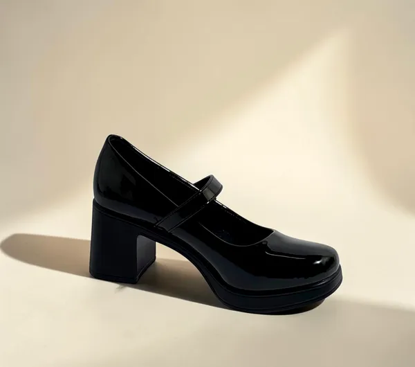 Black_Patent_Platform_Mary_Jane_Shoes_With_Chunky_Heel