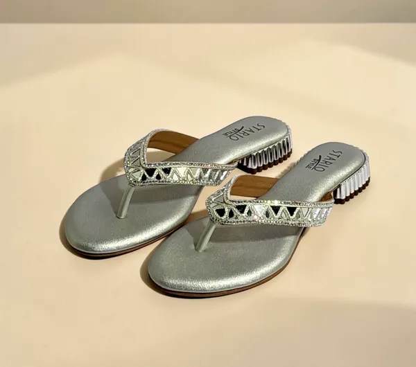 Silver_Embellished_Thong_Sandals_For_Women
