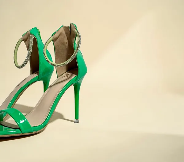 Green_Ankle_Strap_High_Heel_Sandals_For_Women