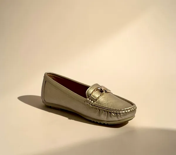 Women'S_Gold_Metallic_Loafers_With_Chain_Detail
