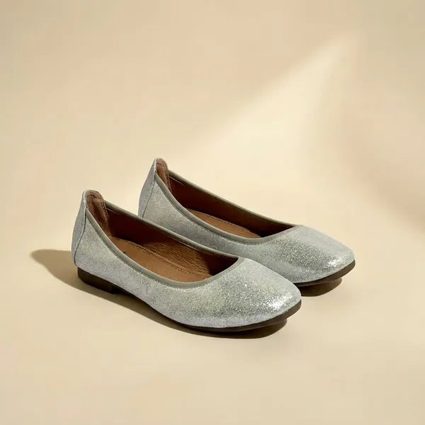 Silver_Glitter_Ballet_Flats_For_Women