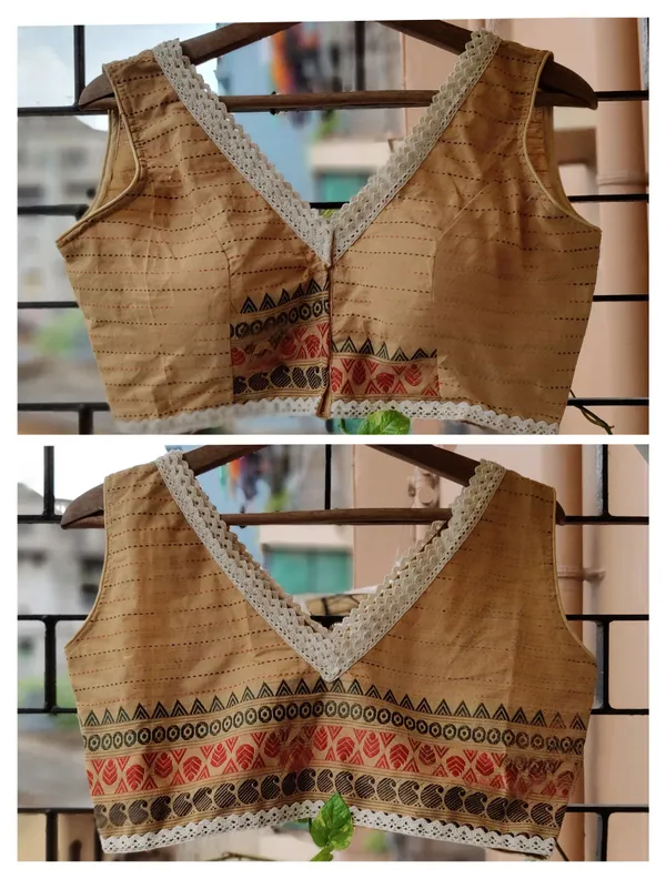 Golden_Beige_Traditional_Blouse_With_Ethnic_Border_And_Lace_Trim