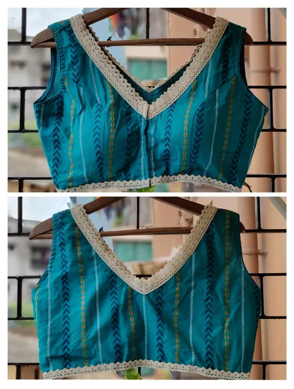 Turquoise_Blue_Striped_Ethnic_Blouse_With_Accents_And_Lace_Border