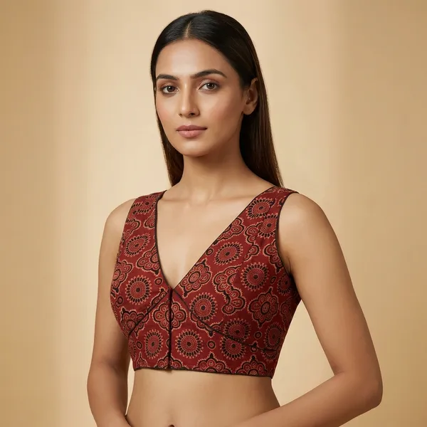 Red_And_Gold_Designer_Embroidered_Blouse