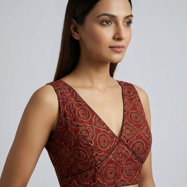 Red_And_Gold_Designer_Embroidered_Blouse