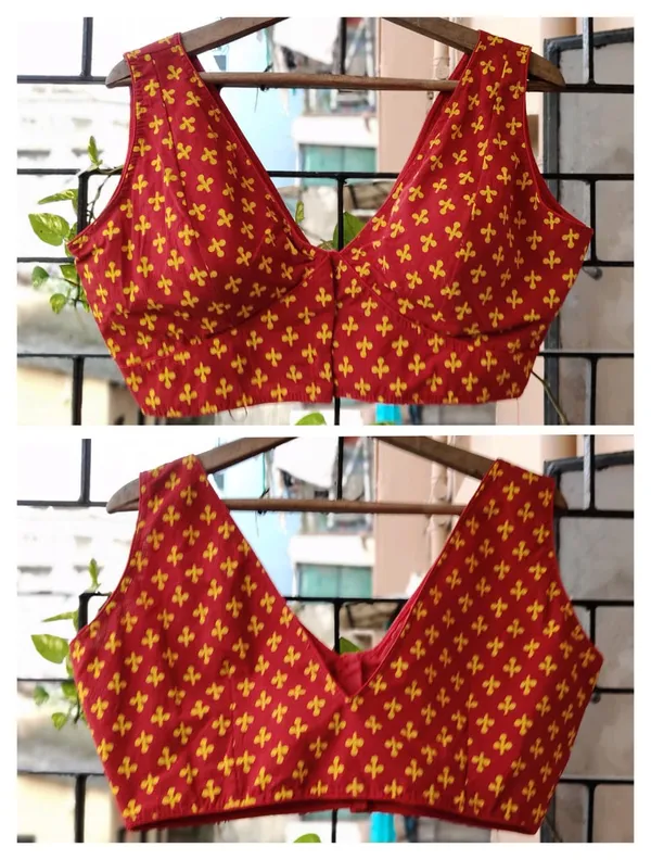 Red_And_Gold_Traditional_Floral_Print_Blouse