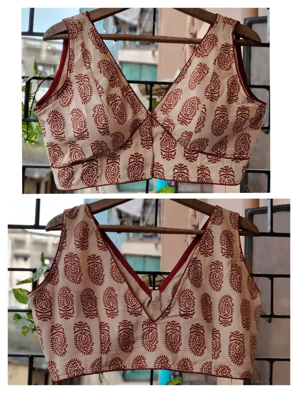 Beige_And_Maroon_Block_Print_Pattern_Ethnic_Print_Blouse