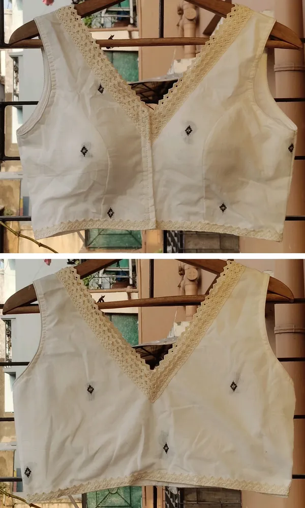 White_Embellished_Sleeveless_Blouse_With_Pearl_Trim_And_Mirror_Work