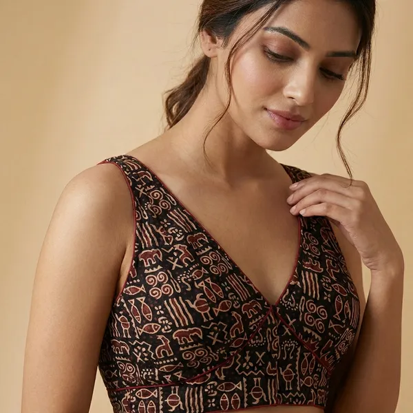 Multicolor_Ethnic_Print_Blouse_Tribal_Design