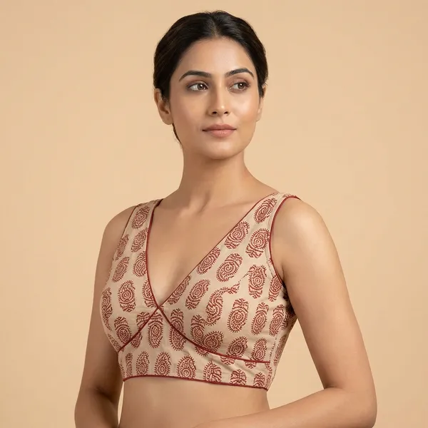 Beige_And_Maroon_Block_Print_Pattern_Ethnic_Print_Blouse