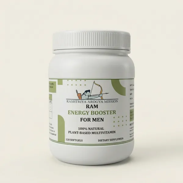 Ram_Mens_Energy_Booster_Capsules_|_120_Capsules_|_Boosts_Immune_System_|_100%_Natural