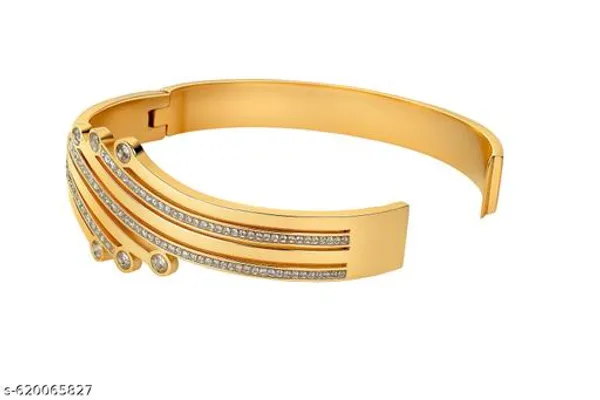 Gold_Golden_Wave_Elegance_Bangle_For_Women