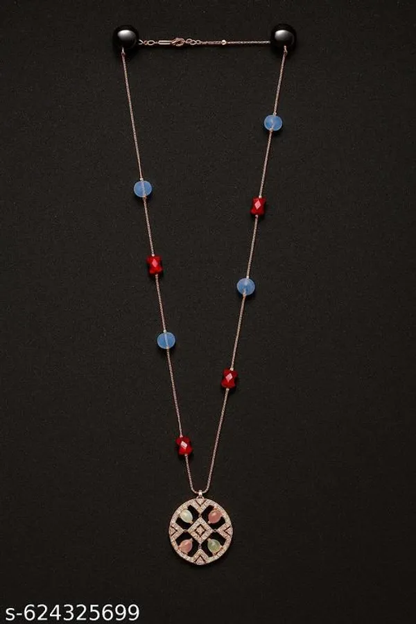 Multicolor_Designer_Pendant_Necklace_With_Red_And_Blue_Gemstone_Beads_For_Women