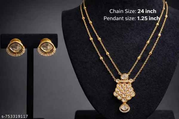Gold_Royal_Glow_Floral_Gold_Pendant_Set_For_Women