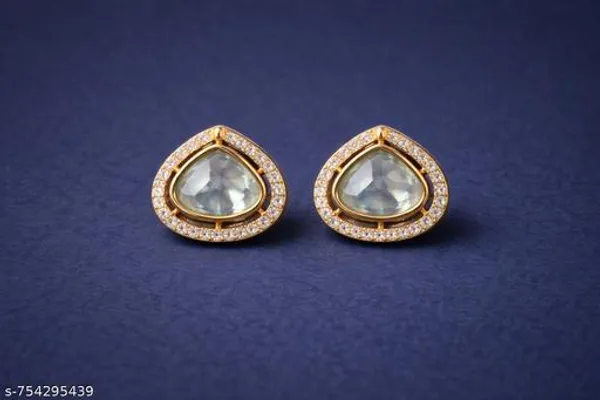 Silver_And_Clear_Celestia_Teardrop_Crystal_Pendant_Halo_Stud_Set_For_Women