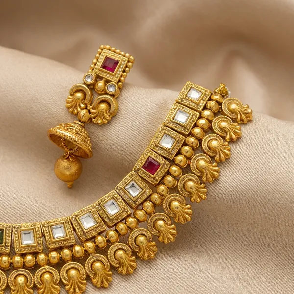 Multicolor_Traditional_Gold_Kundan_Necklace_Set_With_Ruby_And_Emerald_Accents_For_Women
