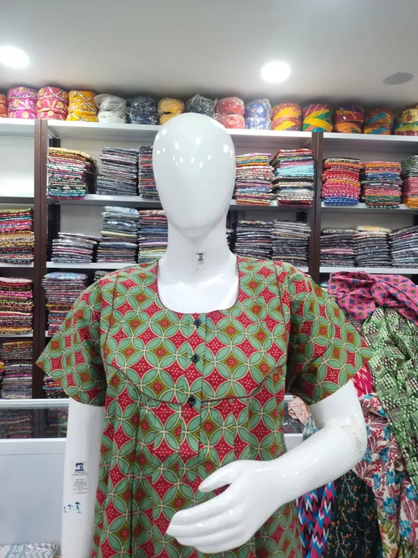 Green_Pure_Cotton_Nighty_For_Women