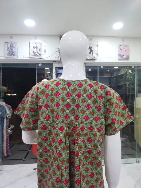 Green_Pure_Cotton_Nighty_For_Women