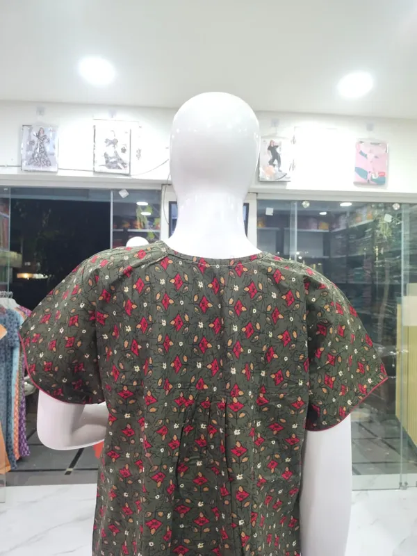 Mehendi_Pure_Cotton_Nighty_For_Women