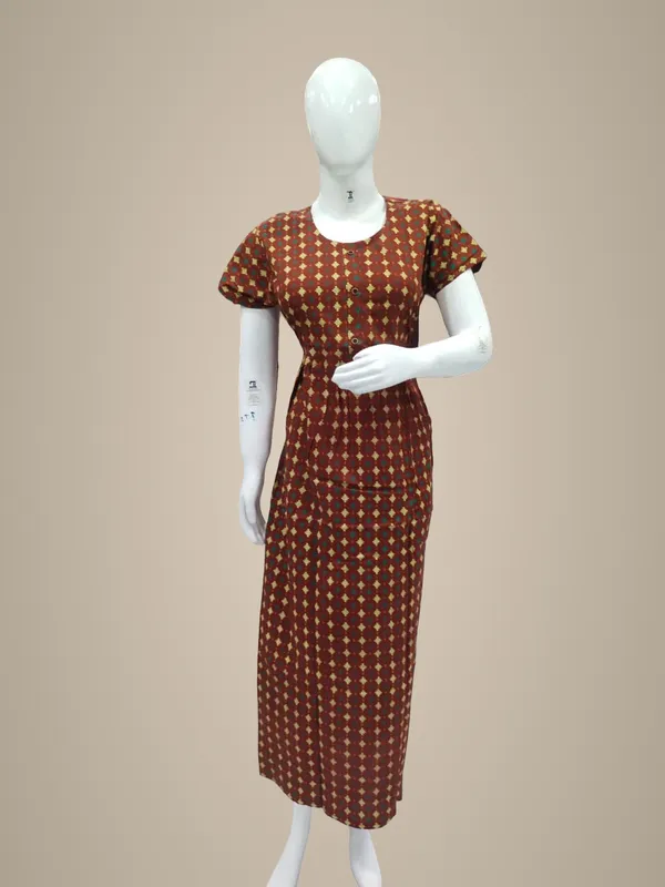 Copper_Pure_Cotton_Nighty_For_Women