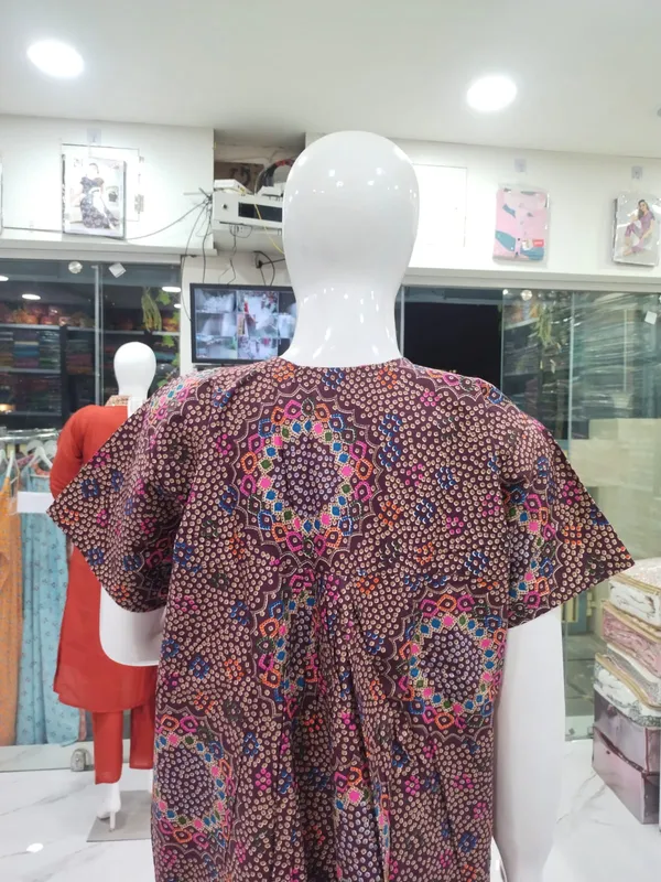 Wine_Pure_Cotton_Nighty_For_Women